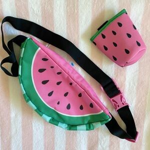 Watermelon Fanny Pack with matching  Koozie